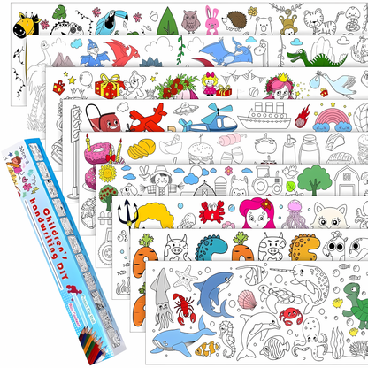 DIY Kids Painting & Drawing Paper Roll – Creative Art Activity for Children (Non-Toxic, Mess-Free, Ages 3–10)