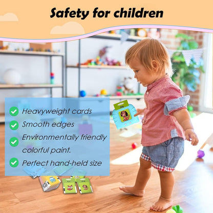 Talking Flash Cards for Kids 2-5 Years | Rechargeable Educational Learning Toy for Toddlers | Cognitive Skill Builder for Boys & Girls | Sound Flashcard Device for Babies